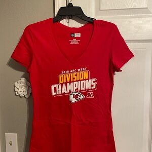Red Kansas City Chiefs Division Champions T-Shirt
